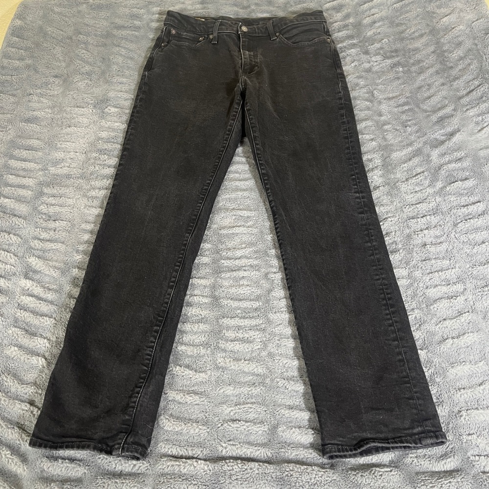 Levis Premium 541 Athletic Taper Mens Black Stretch Jeans W33 L34 AP749